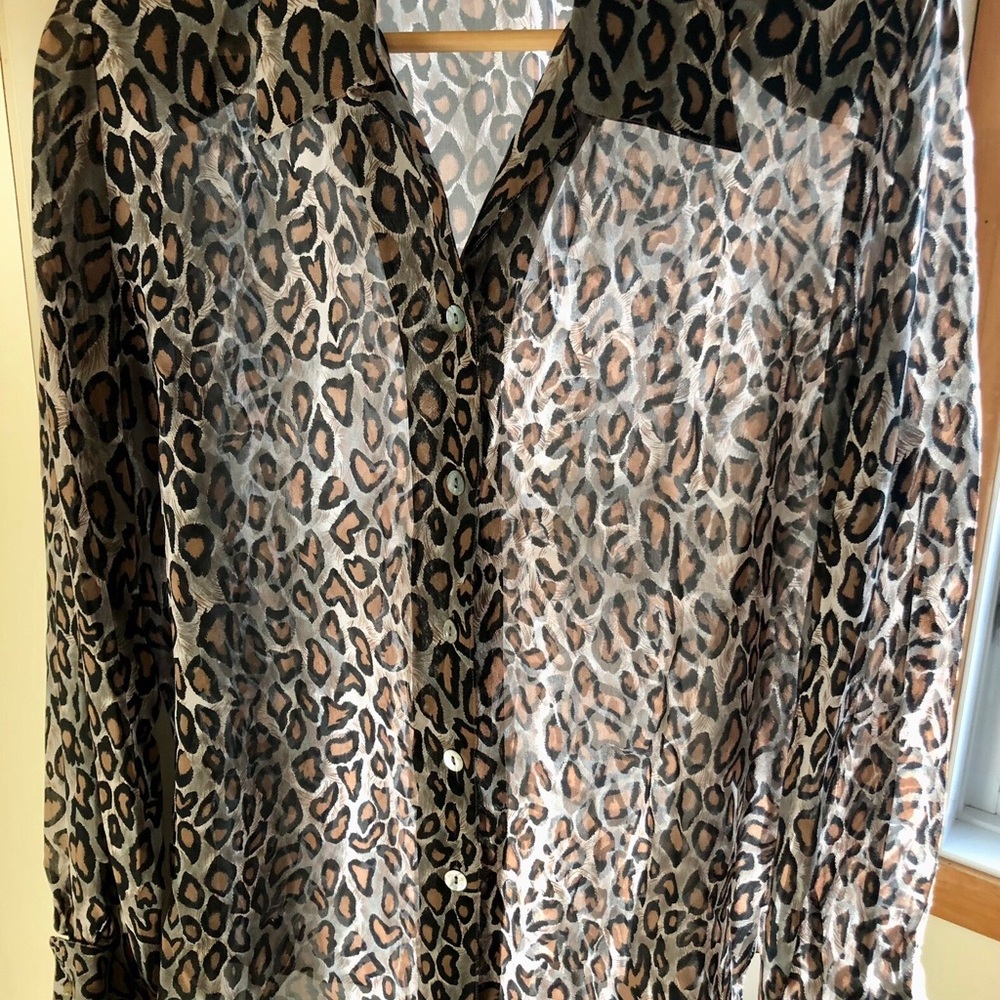 Wild Elegance Leopard Print Blouse